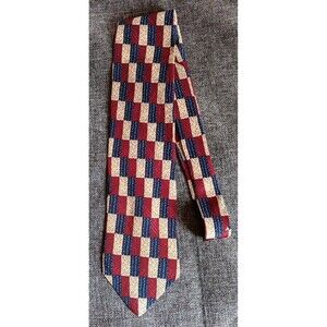 Tie 70s 80s 90s Y2K New Vintage Stock Mens X M I Red Blue Beige 58 Inches